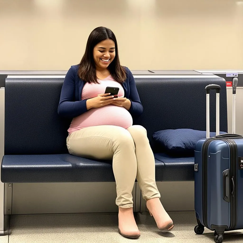 expectant mother traveling